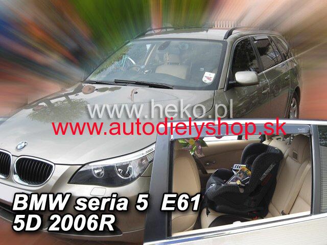 BMW 5 (E61) Combi 2003-2010 (so zadnými) - deflektory Heko