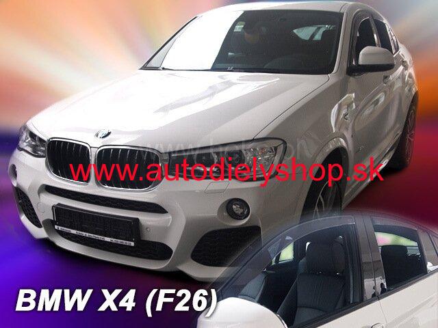 BMW X4 (F26) 2014-2018 (so zadnými) - deflektory Heko