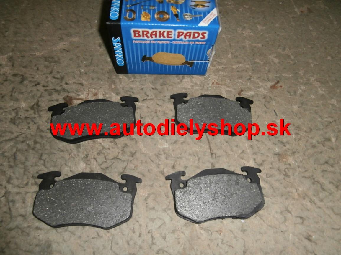  Peugeot 206 98-zadné platničky Sada / SAMKO / 