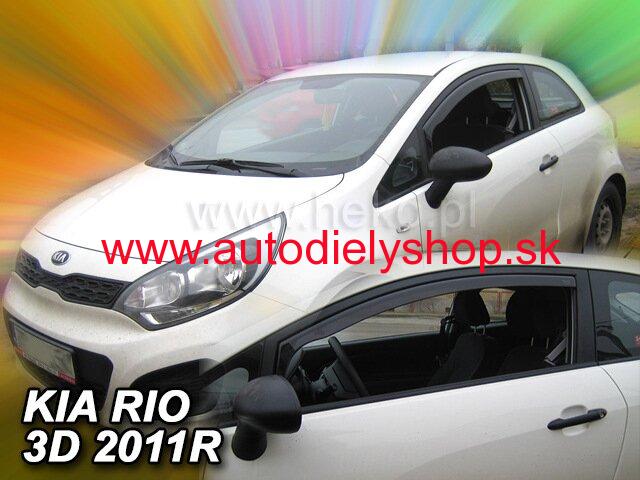Kia Rio 3-dvere 2011-2017 (predné) - deflektory Heko