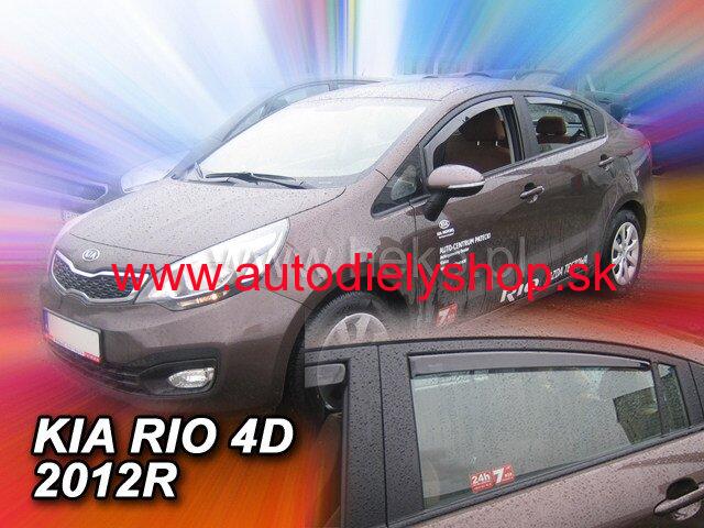 Kia Rio Sedan 2012-2017 (so zadnými) - deflektory Heko