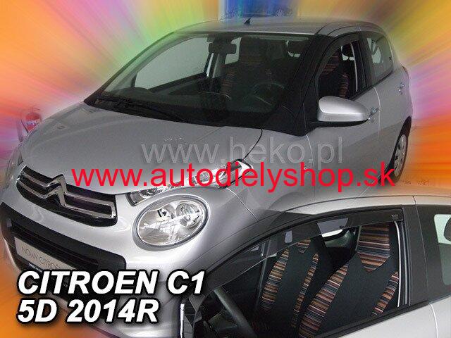 Citroen C1 5-dverí od 2014 (predné) - deflektory Heko