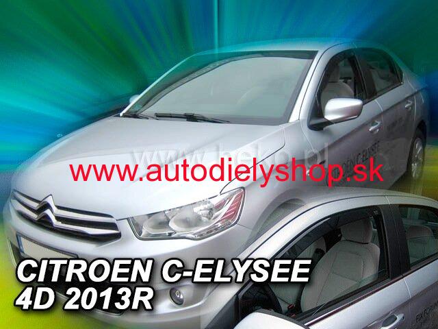 Citroen C-Elysee od 2012 (predné) - deflektory Heko
