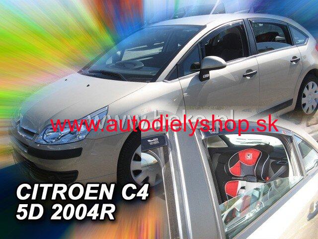 Citroen C4 2004-2010 (so zadnými) - deflektory Heko