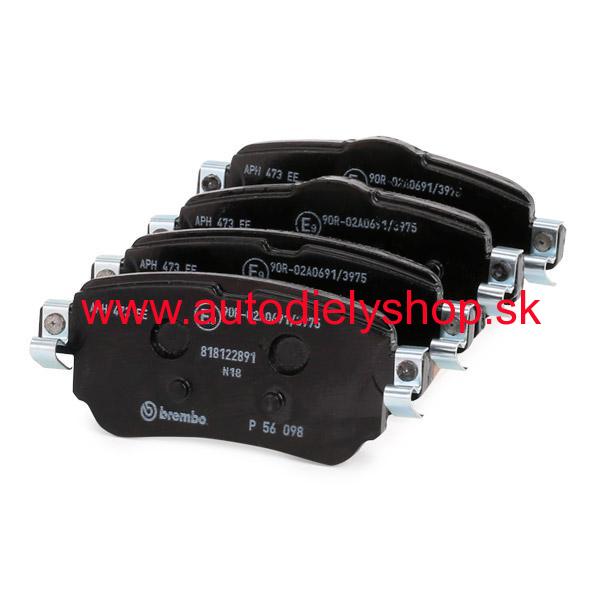 Zadné brzdové platničky /BREMBO