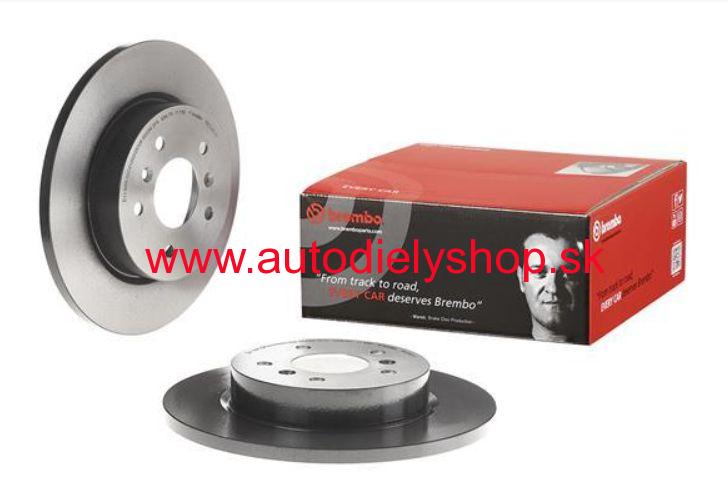Renault KADJAR 6/2015- Zadné brzdové kotúče SADA -290mm / BREMBO
