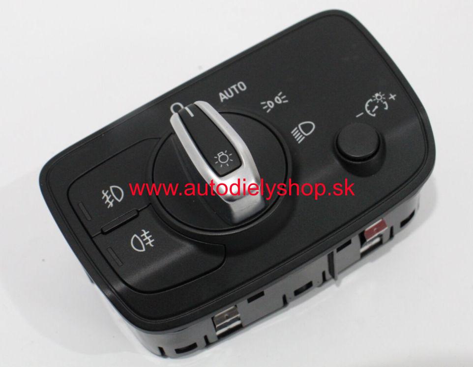 Audi A3 6/2012- hlavný vypínač svetiel / chróm