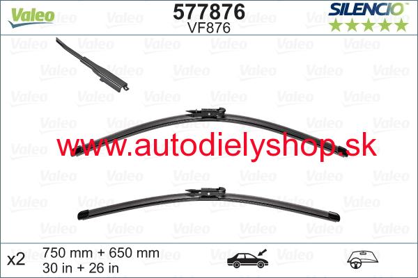 Ford B-MAX 10/2012- predné stierače Sada L+P / VALEO