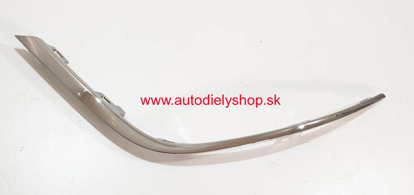 Renault MÉGANE IV 1/2016- lišta predného nárazníka Lavá / chróm