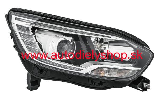 Renault SCENIC IV 9/2016- predné svetlo H7+H7 Pravé / HELLA
