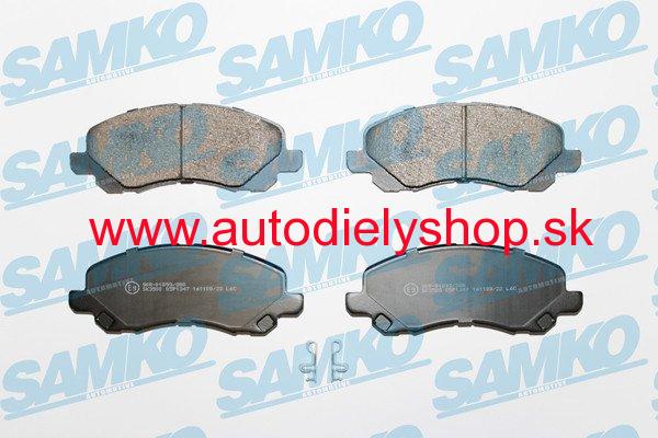 Mitsubishi ASX 6/2010- Zadné brzdové platničky SADA /SAMKO