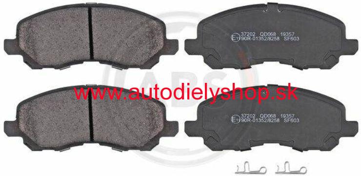 Mitsubishi ASX 6/2010- Predné brzdové platničky SADA /A.B.S.