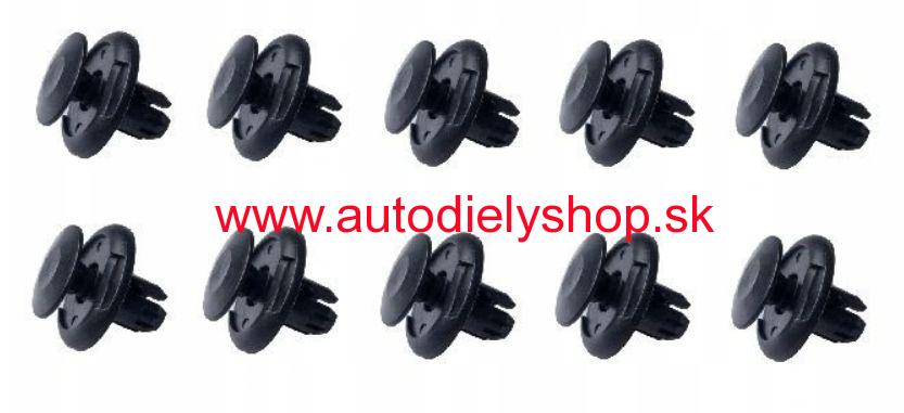 PEUGEOT 4007 2/07- príchytky krytov pod motor /10ks/