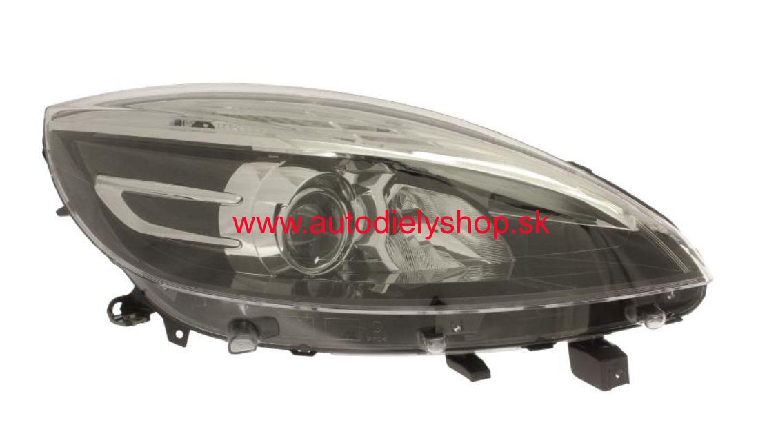 Renault SCENIC III 2/2009- predné svetlo H7+H7 Pravé / TYC / od r. 2012