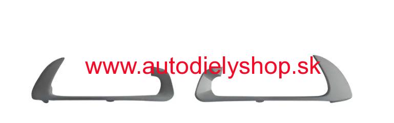 Renault SCENIC III 2/2009- lišty krytov nárazníka Sada L+P / pre lak / od 2012-