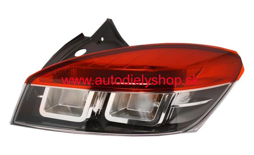 Renault MÉGANE III 11/08- zadné svetlo vonkajšie Pravé, 3-dverové