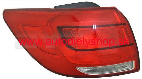 Kia SPORTAGE 9/2010- zadné svetlo Ľavé,vonkajšie / od roku 1/2014