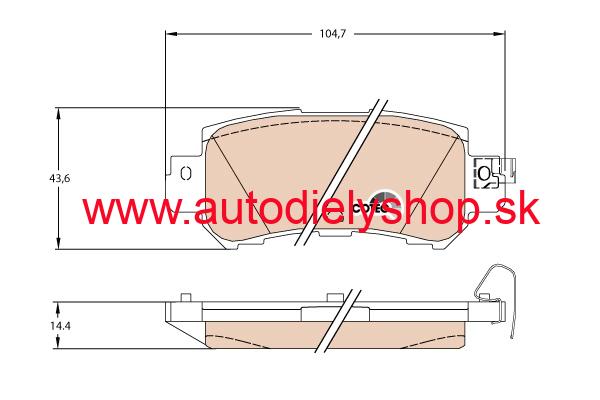 Mazda CX-5 3/2012- zadné platničky, sada / TRW/