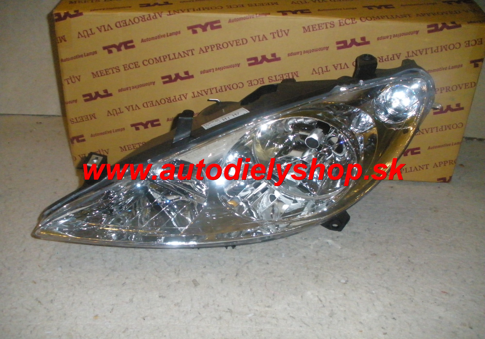  Peugeot 307 01-05 svetlo H1+H7 ľavé 
