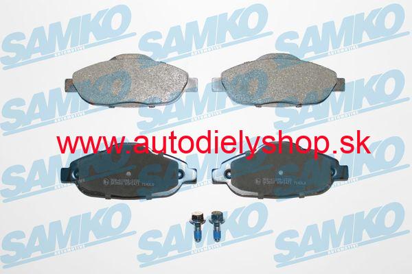 Predné brzdové platničky SADA