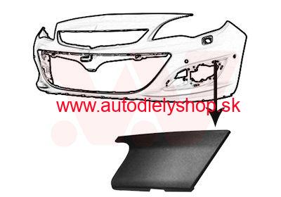 Opel ASTRA J 12/09- Ľavý horný kryt hmlovky /od r.v. 2012-/