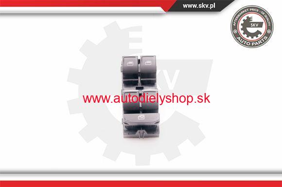 VW GOLF VII 2012- Spínač elektrického otvárania okien