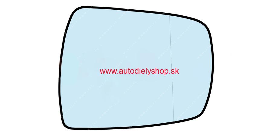 Kia SORENTO II 11/2009-9/2012 sklo spätného zrkadla ľavé