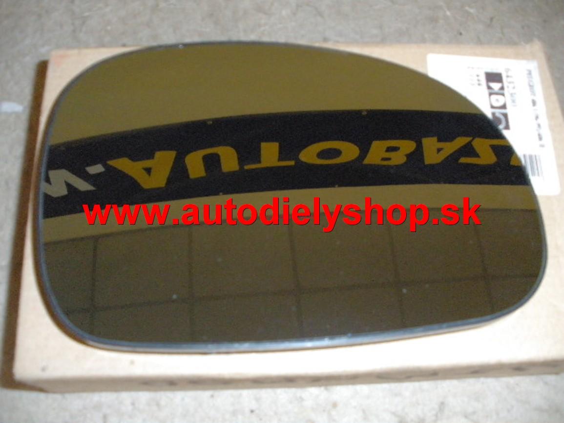 Peugeot 406 5/95-5/99 sklo zrkadla Pravé,vyhrievané 