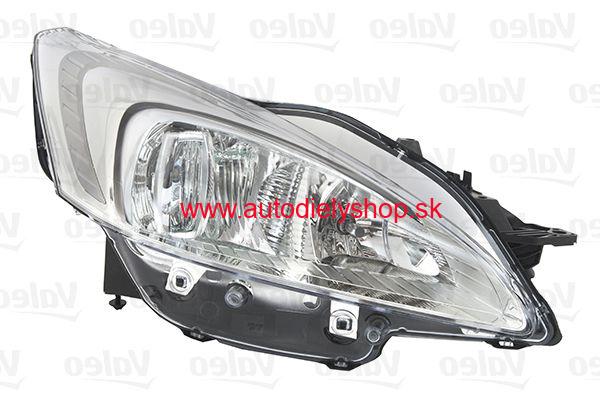 Peugeot 508 11/10- predné svetlo H7+H7 Pravé / VALEO