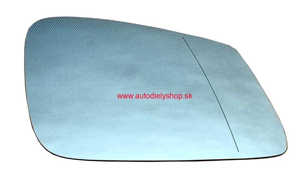 BMW 1 F20 09/2011- sklo zrkadla Pravé / s držiakom / modré 4 pinové