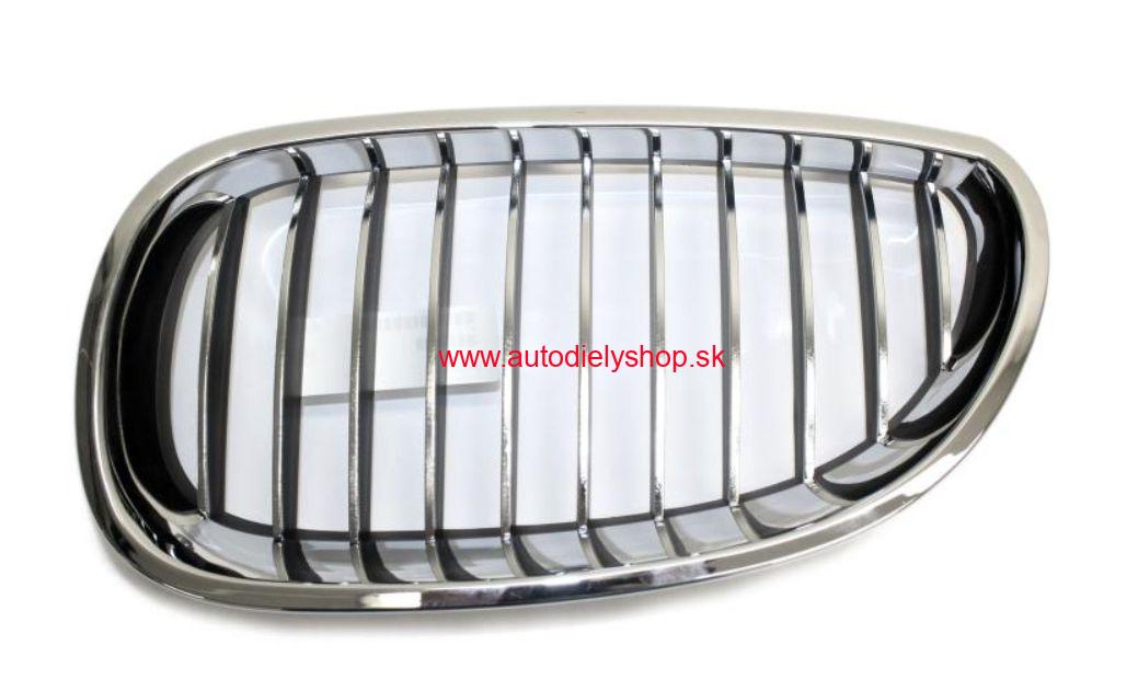 BMW E60 5 8/03- Predná maska Ľavá /chrómová