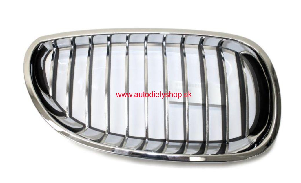 BMW E60 5 8/03- Predná maska Pravá /chrómová