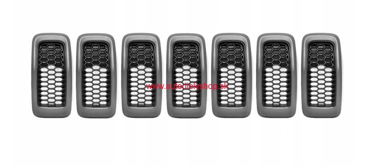 Jeep CHEROKEE 11/2013- predná maska / Sada / šedá