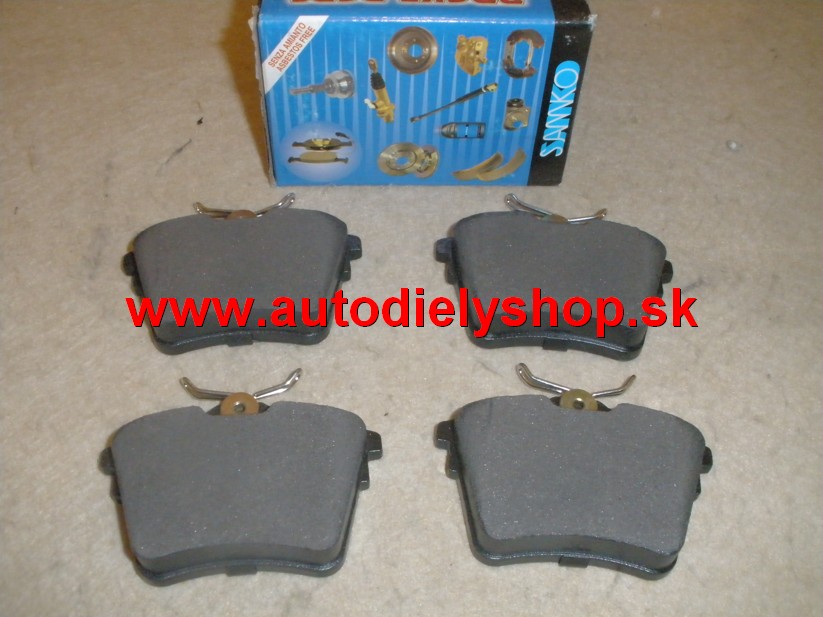 Peugeot 407 5/04- zadné platničky Sada " SAMKO " 