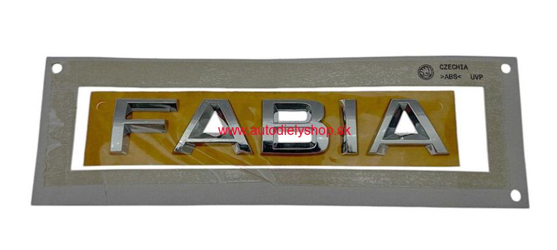zadný nápis FABIA