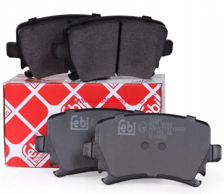 Seat EXEO 12/2008- zadné platničky sada / FEBI/