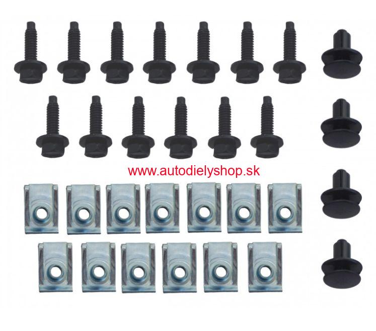 Sada spiniek krytu pod motor 26ks