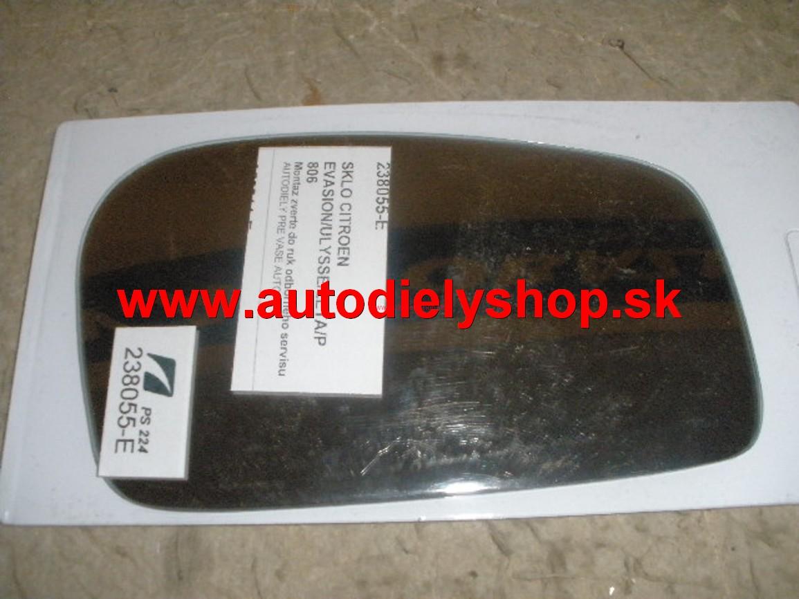  Peugeot 806 9/94-8/02 sklo zrkadla Pravé 	
