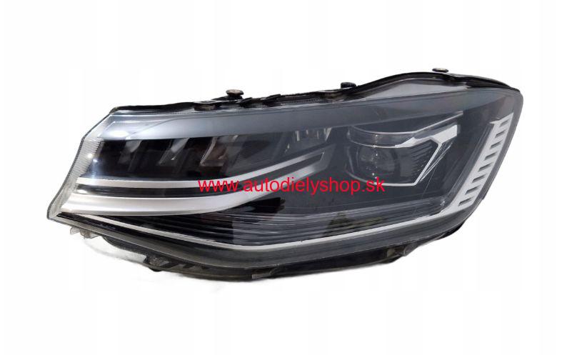 VW CADDY V 9/2020- svetlo LED Ľavé / chrómový rámik / funkcia bad weather light