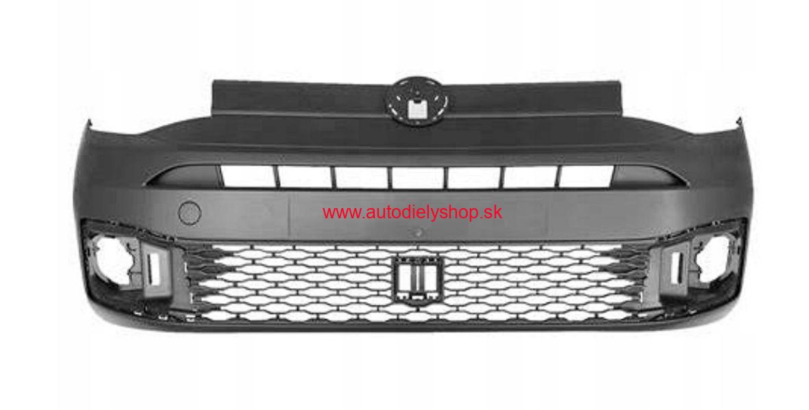VW CADDY V 9/2020- predný nárazník / čierny / + senzory