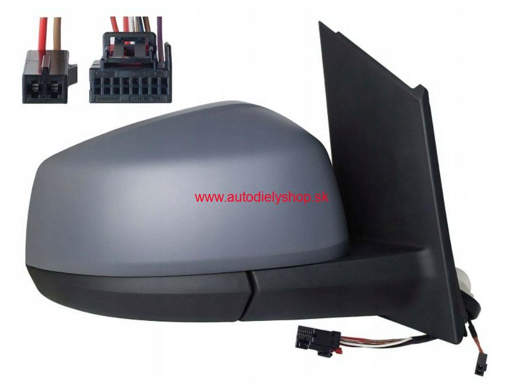 VW CADDY V 9/2020- elektrické spätné zrkadlo Pravé / pre lak / 7pin / so systémom BLIS