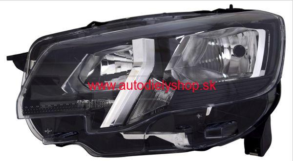 Peugeot PARTNER/RIFTER 9/2018- svetlo H7+H7 Ľavé