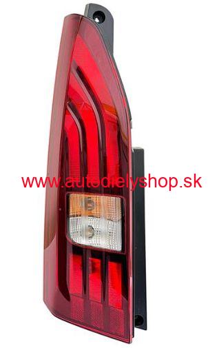 Peugeot PARTNER/RIFTER 9/2018- zadné svetlo Ľavé / výklopné dvere / len RIFTER