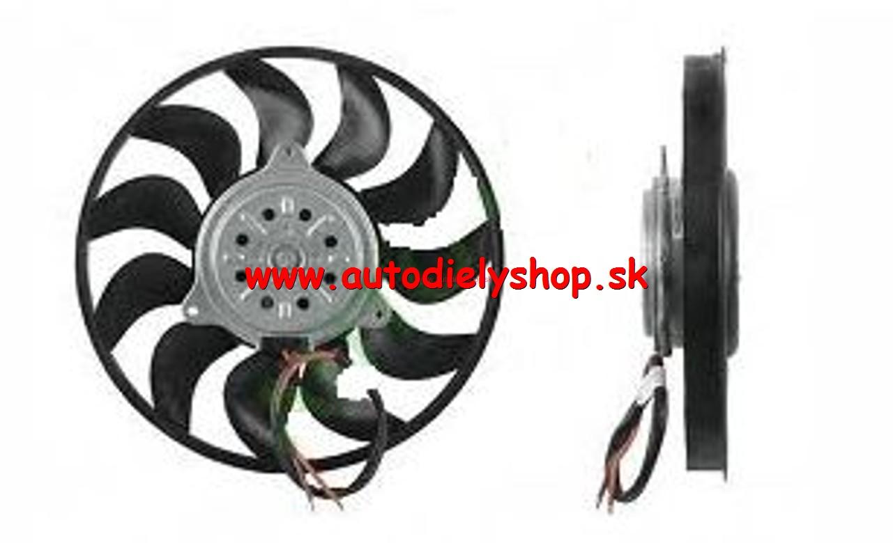 Audi A4 10/00-9/04 ventilátor chladiča 1,9TDi-2,0i  pravá strana