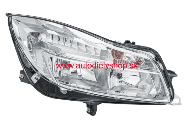 Opel INSIGNIA 7/2008- svetlo H1+H7 Pravé / HELLA