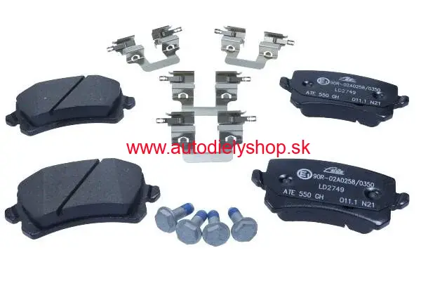 Audi Q3 06/11- Zadné brzdové platničky /CERAMIC/