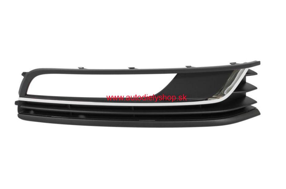 VW PASSAT "B7" 11/10- krytka predného nárazníka Pravá/1x chróm