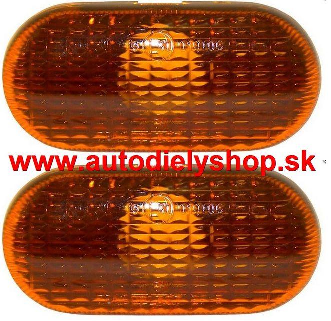 Renault Clio 7/01-9/05 bočné smerovky oranžové Sada L+P 