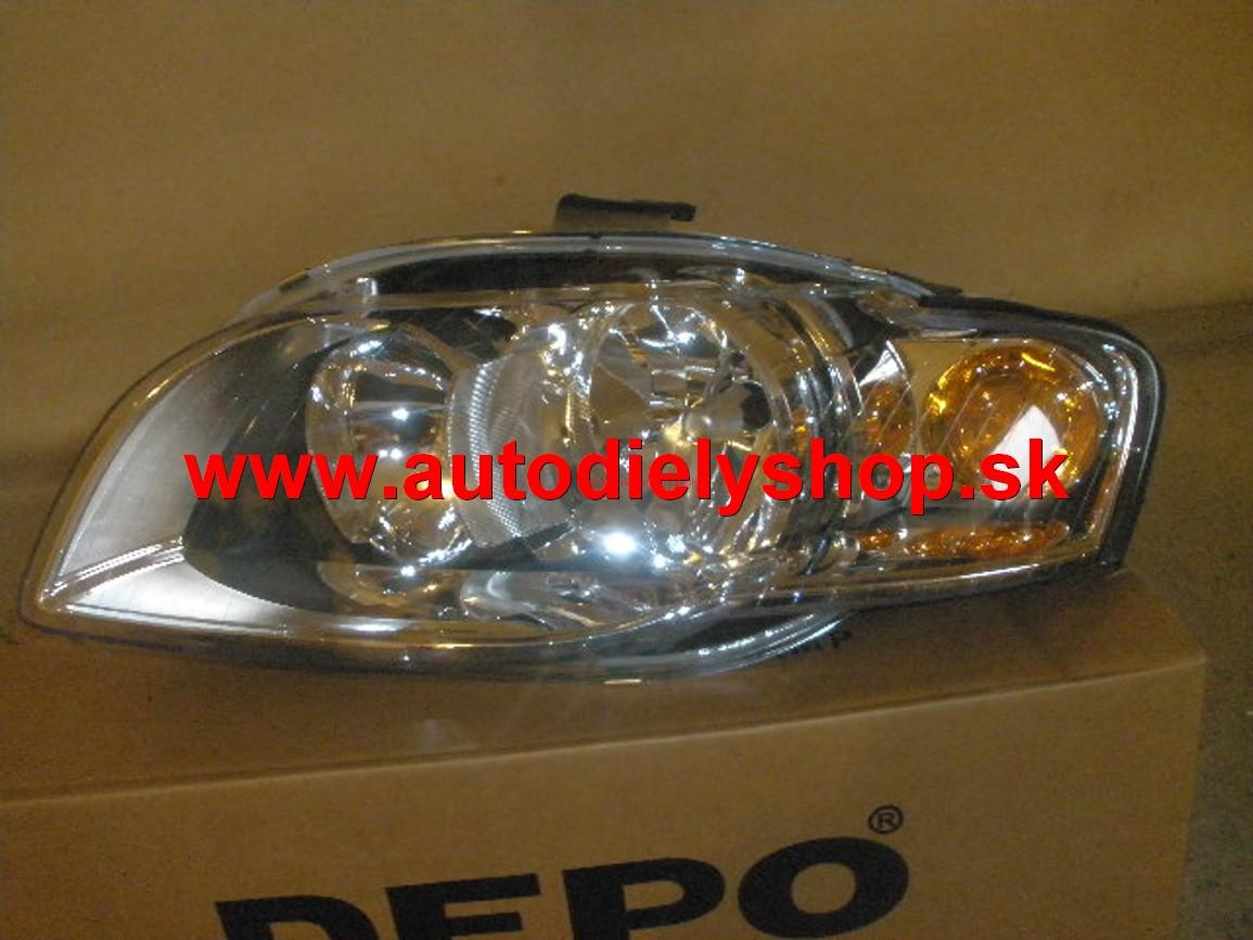  Audi A4 10/04- svetlo H7+H7 Lavé / TYC / do r.v. 9/2006