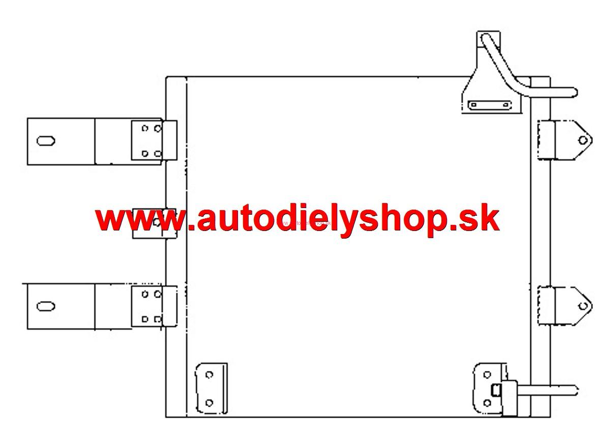 Seat Arosa 1/01- chladič klimi 1,4TDi-1,7SDi 